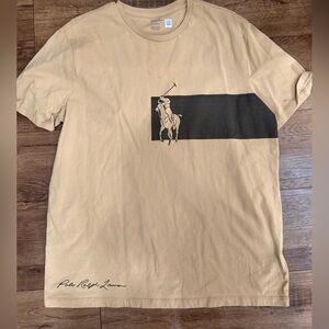 Polo by Ralph Lauren Beige Graphic Tee. Never worn